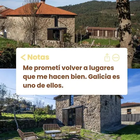 Encantadora De Piedra Con Jardin Y Chimenea 폰테베드라